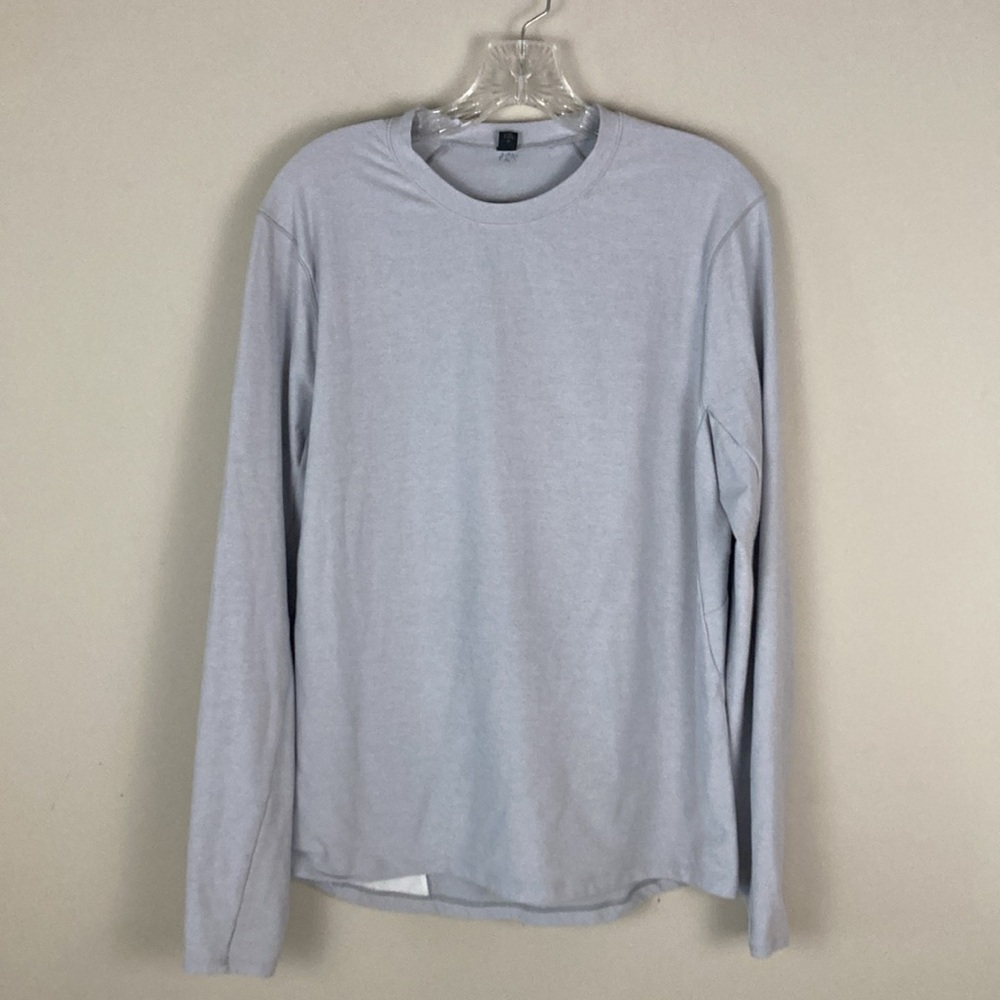 Lululemon men’s long-sleeve 124 gray/blue shirt, medium - Picture 1 of 16